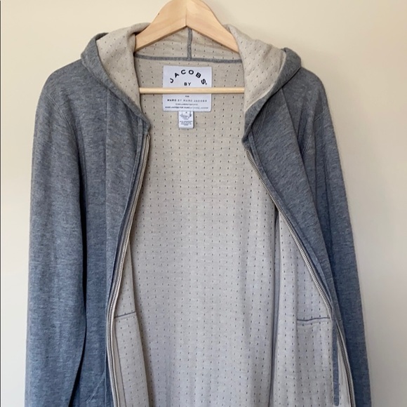 Marc Jacobs |M's Cashmere Cotton Hoodie Sweatshirt - Picture 4 of 7